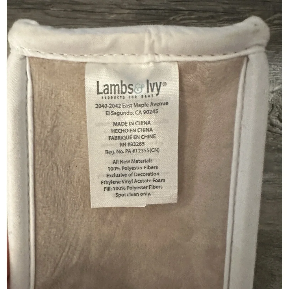 Lambs & Ivy Baby Farm Plush Barn 4 Stuffed Animals‎ Toy Taupe Farming Cow Sheep